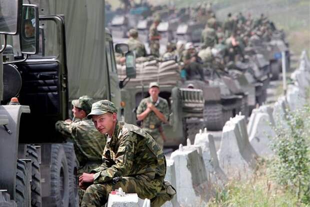 Российские войска двигаются в сторону Южной Осетии