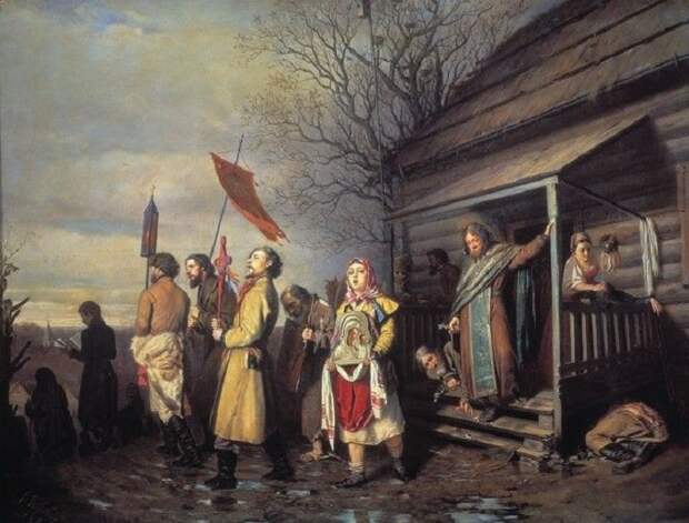 Сюжет картины, написанной в год отмены крепостного права, передает тонкую критику современного российского общества. Сюжет картины, написанной в год отмены крепостного права, передает тонкую критику современного российского общества.