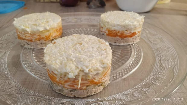Мимоза из консервированного тунца (низкокалорийная) Салат, Мимоза, Рецепт, Длиннопост, Кулинария