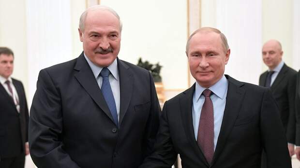 Путин поздравил Лукашенко с Днём единения народов Белоруссии и России