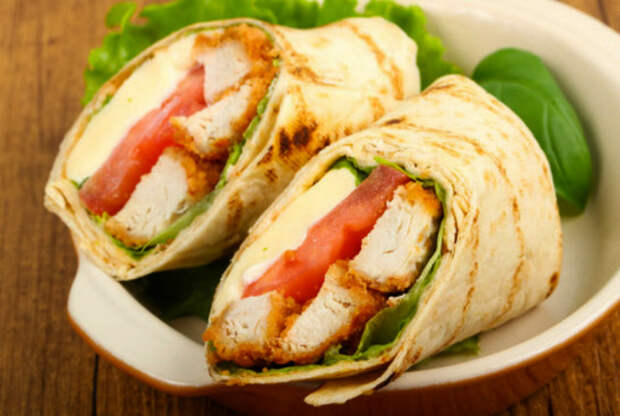 Шаурма с курицей. Шаурма с курицей.