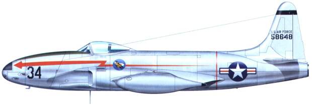 F-80 / P-80 "Shooting Star", Истребитель фирмы Lockheed | Энциклопедия  военной техники