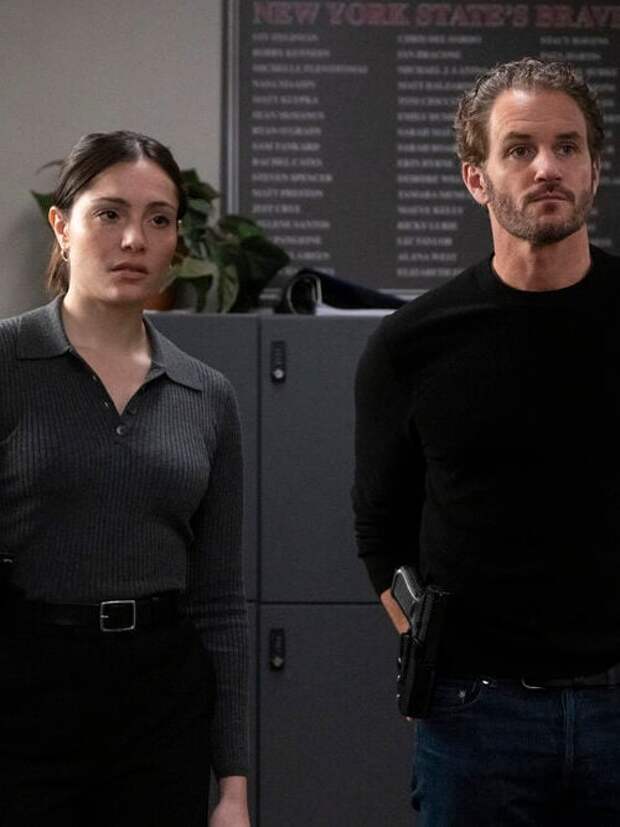Bruno and Silva standing in a state office on Law & Order: SVU Season 26 Episode 16
