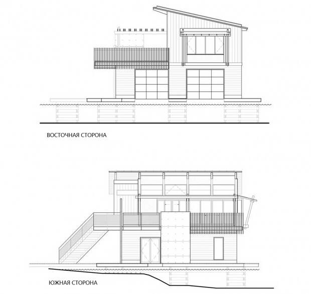 Чертеж дома дебаркадера