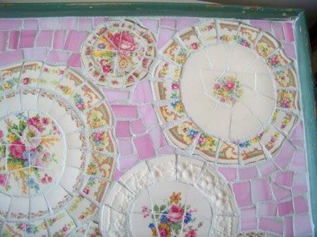 Идеи из осколков посуды