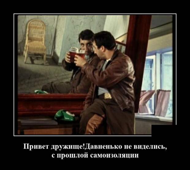 Демотиватор про самоизоляцию