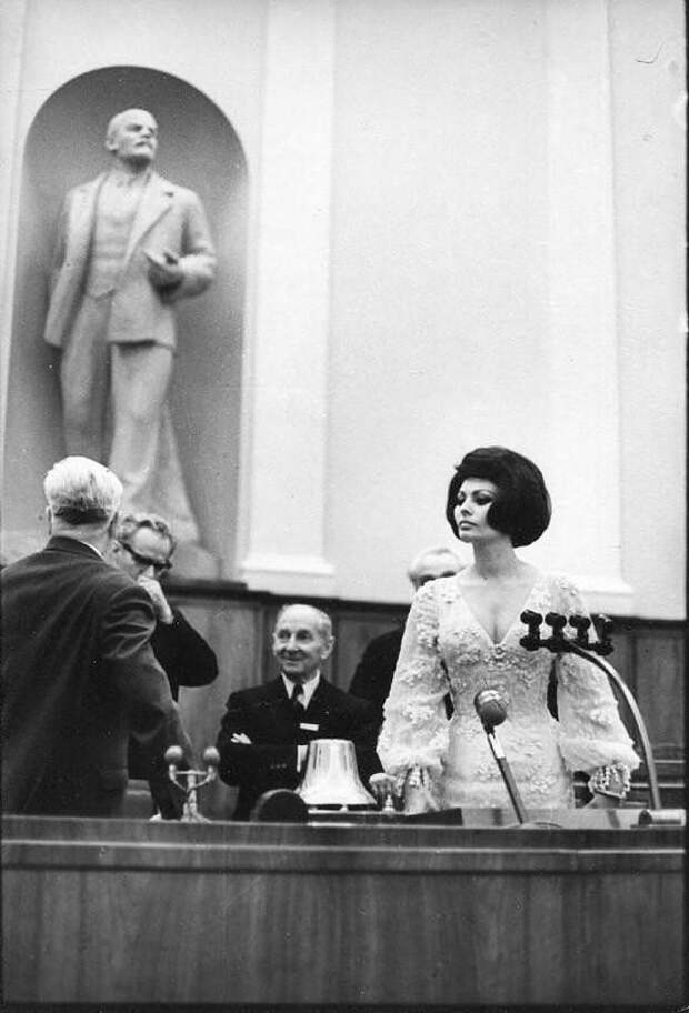 Софи Лорен в Кремлевском дворце, 1965 история, факты, фото