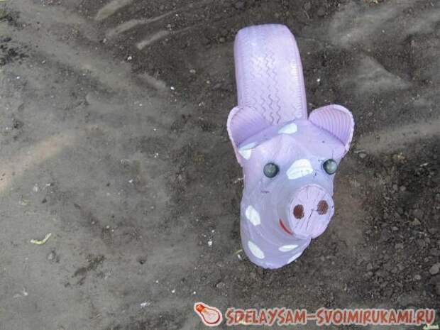 Украшение для садика из колеса Украшение для садика из колеса
