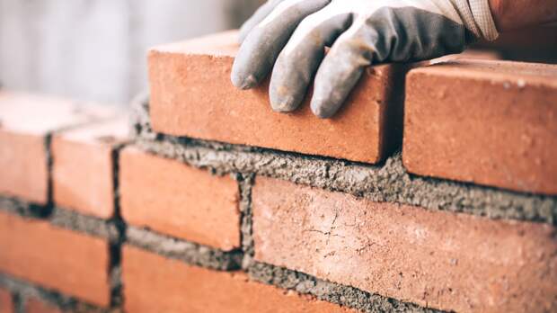laying bricks
