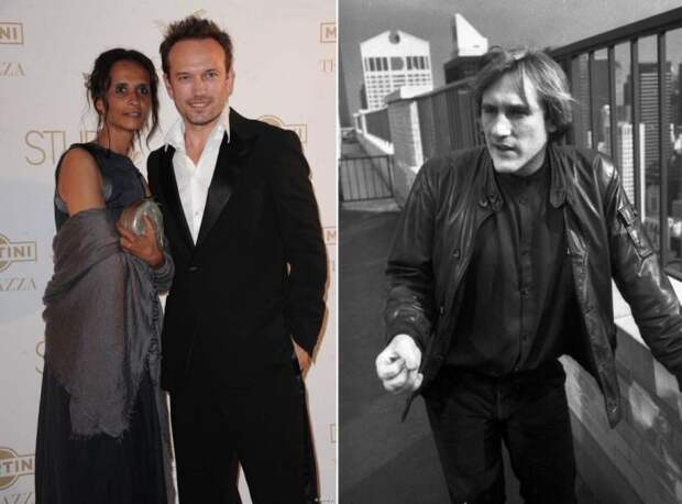 Венсан Перес и Карин Силла. Жерар Депардье. Венсан Перес и Карин Силла. Жерар Депардье.