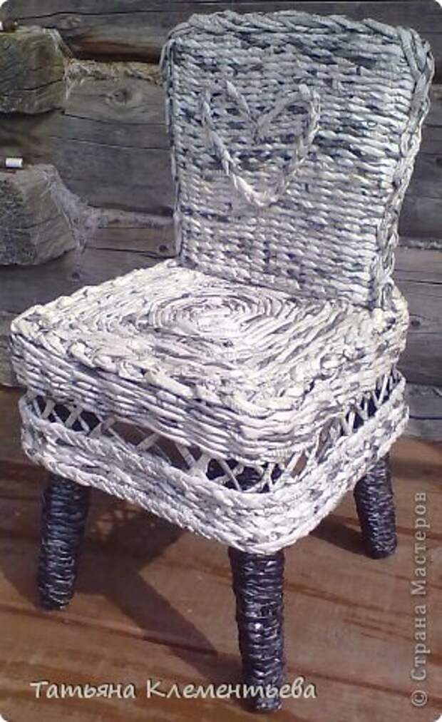 Комфортный плетеный стул (мастер-класс) фото 18