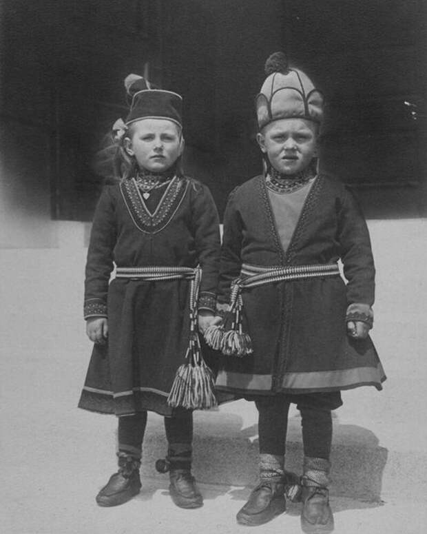 Лапландские дети из Швеции, 1910