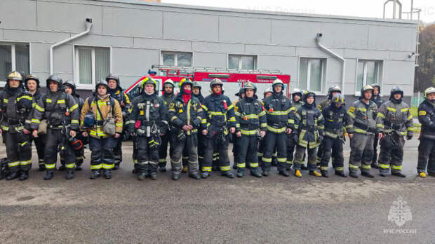 В Подмосковье пожарные МЧС России провели учение на объекте с массовым пребыванием людей