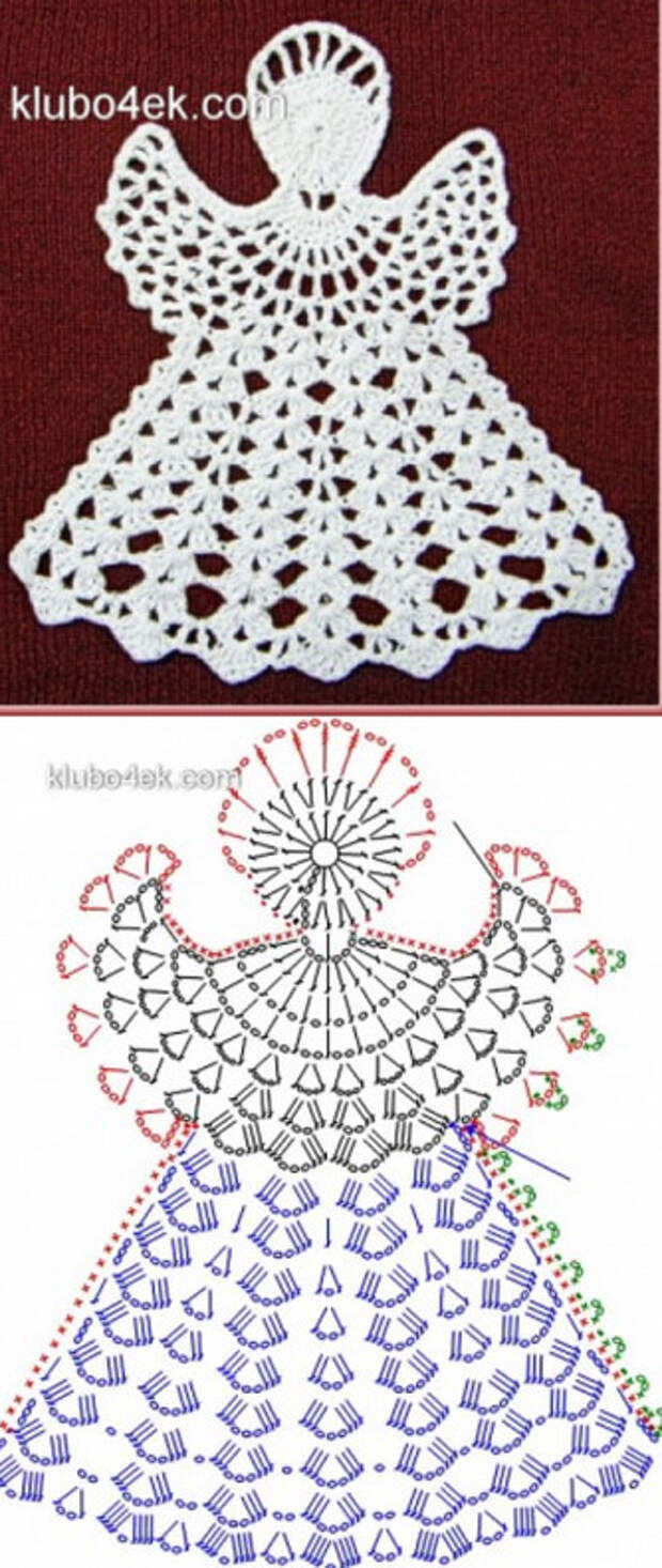 Как связать ангелочка крючком схема и описание Прекрасные ангелочки, связанные крючком со схемой! - Подружки - Медиаплатформа М