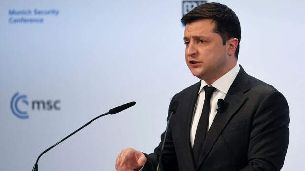 Президент Украины Владимир Зеленский выступает на Мюнхенской конференции по безопасности Президент Украины Владимир Зеленский выступает на Мюнхенской конференции по безопасности - РИА Новости, 1920, 20.02.2022