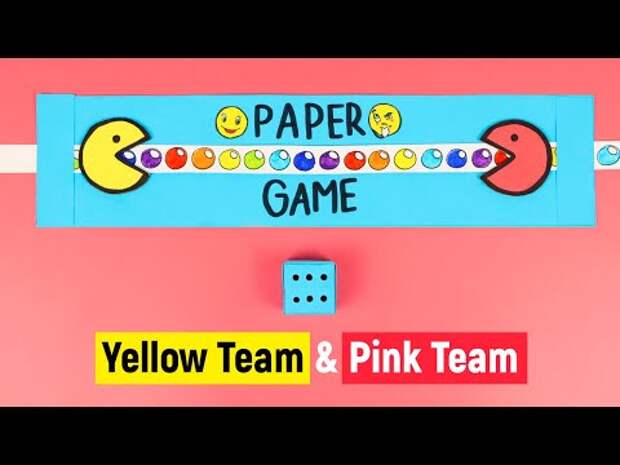 DIY игра в гонки из 1 листа бумаги для друзей / Настольные игры своими р...