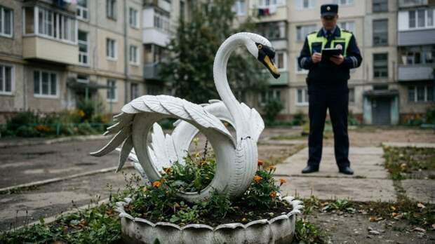 Юрист Жаров: за лебедя из покрышек могут оштрафовать как за токсичные отходы