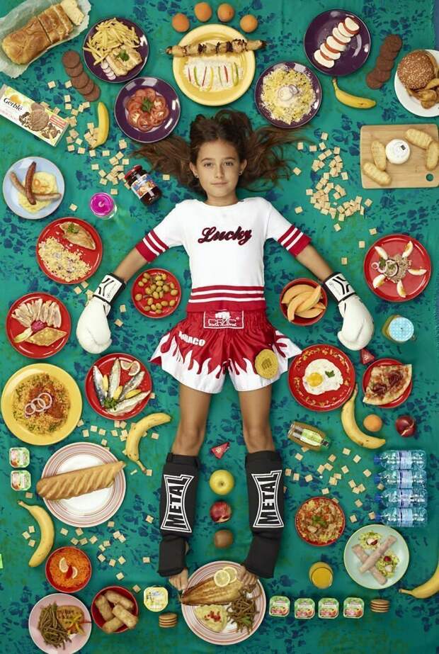 Розали Дюран, 10 лет, Ницца, Франция грегг сигал, дети, диета, меню, необычный проект, рацион, фотограф, фотопроект