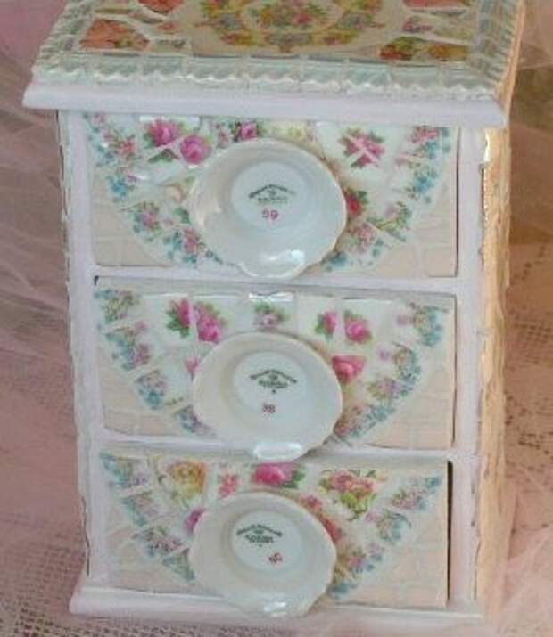 Идеи из осколков посуды