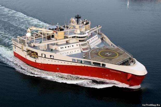 EMSSV - Electromagnetic seismic survey vessel (судно занимающееся поиском нефти посредством электромагнитного излучения) буксиры, многоцелевые суда, море, морские платформы, оффшор, флот