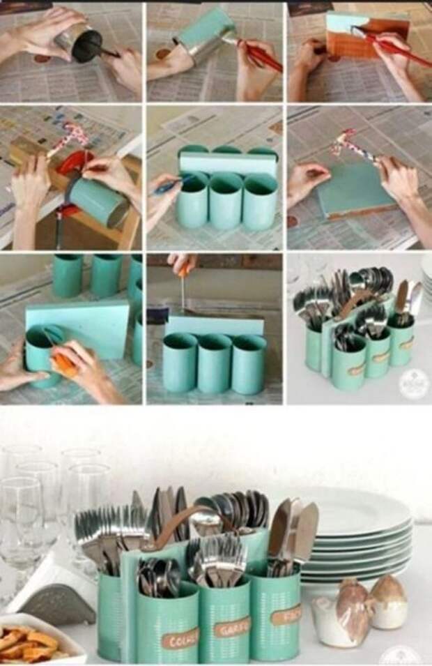 Украшения дома из ненужных вещей