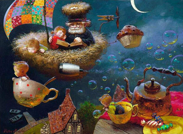 Ожившие сказки: 10 волшебных рисунков для детей от Виктора Низовцева