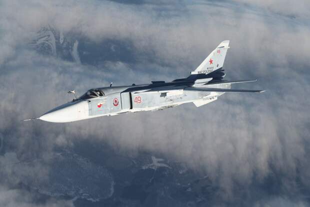 Фронтовой бомбардировщик Су-24М. Источник изображения: 