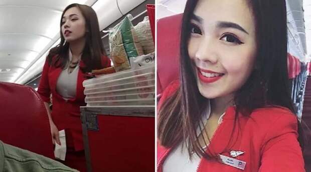 Парень сел на рейс AirAsia и нашёл самую красивую стюардессу в мире, история, красота, люди, рейс, самолет, стюардесса