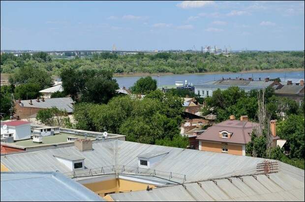Вид с башни Кремля Астрахань, где погулять, путеводитель, регион 30
