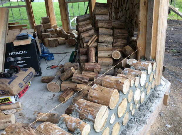 Строительство домов из дров и глины