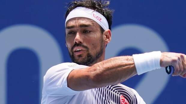 Fabio Fognini also repeatedly slammed his racket during defeat to Daniil Medvedev