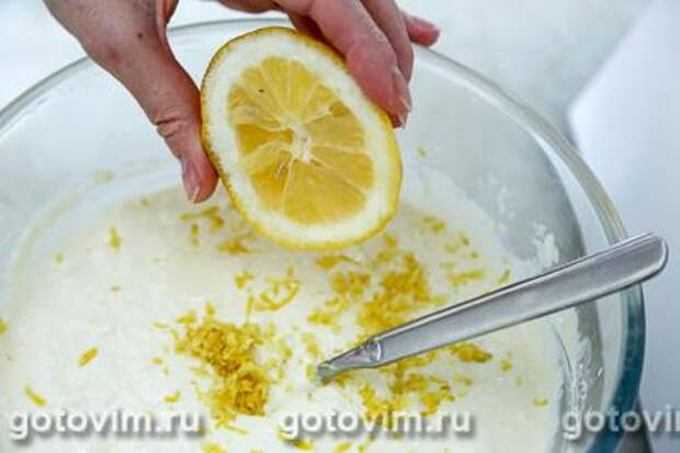 Тертый пирог с творогом и лимоном, Шаг 06