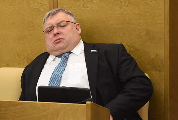 Михаил Слипенчук во время пленарного заседания Государственной думы России