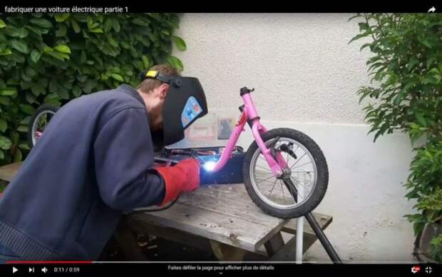 Делаем электромобиль из детских велосипедов