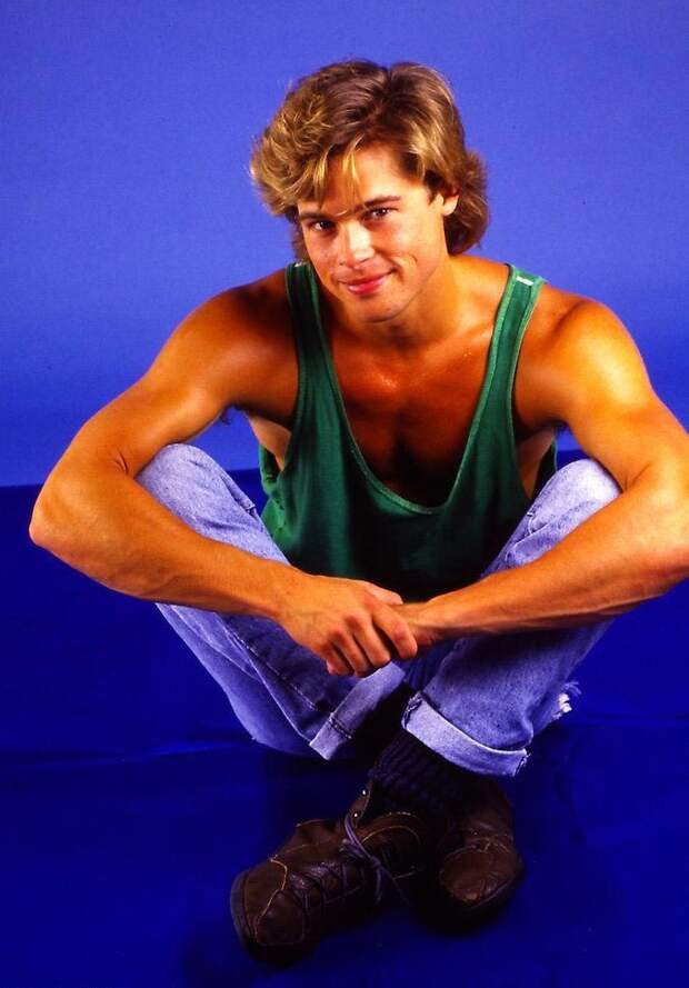 23-летний Брэд Питт, Брэд Питт 1987, Kathy Amerman 1987, brad pitt 1987