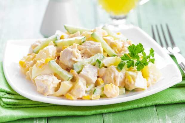 С курицей, сыром и кукурузой. \ Фото: mammamuntetiem.lv.