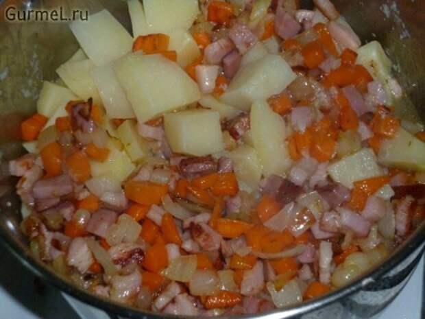 P1110593 500x375 Картофель с сыром и беконом   Gurmel
