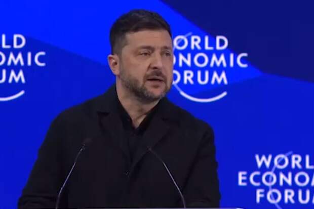 Истерику Зеленского в Давосе объяснили его неожиданным прозрением