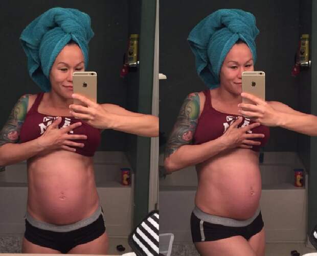 Она выставила в Интернете снимок на 8-ом месяце беременности. Через час ее живот обсуждал весь мир!