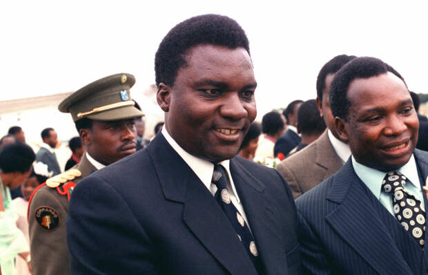 Президенты Бурунди и Руанды, 1992 г.