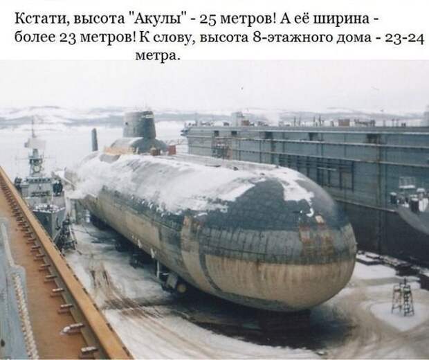 Гигантская подводная лодка проекта 941 - "Акула" история, факты