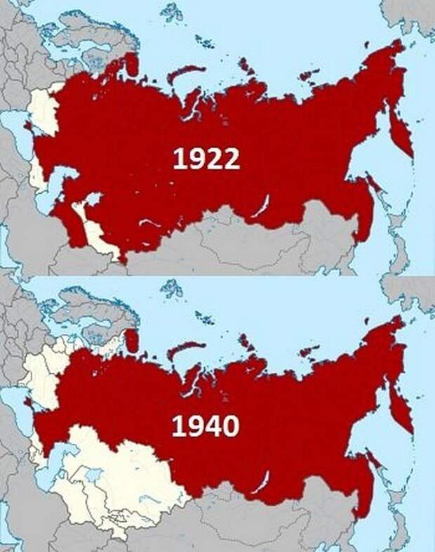 Карта стран бывшего ссср с границами республик