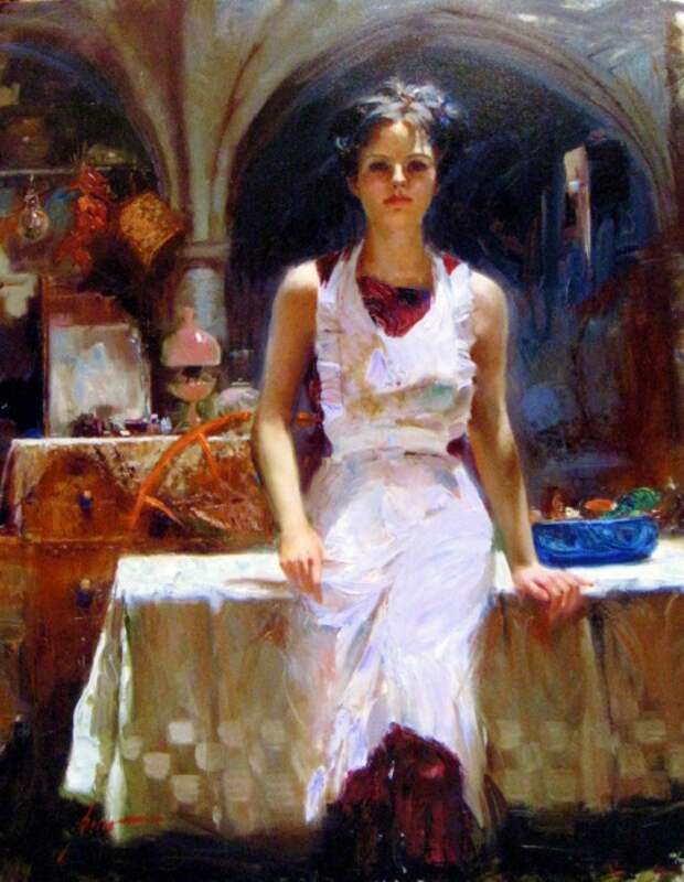 Романтическая живопись от Pino Daeni. Романтическая живопись от Pino Daeni.
