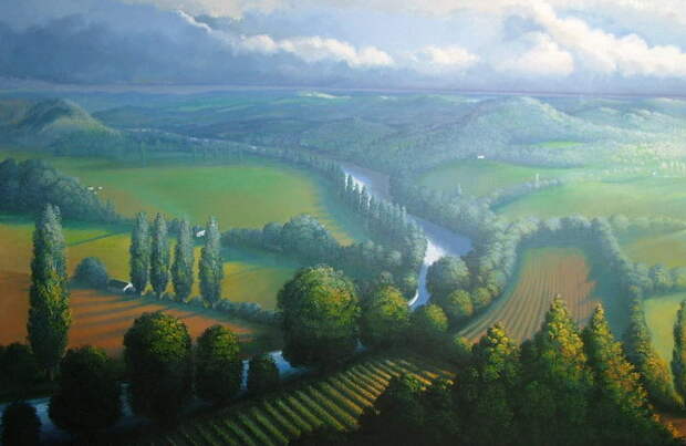 Красивые пейзажи в картинах Didier Nolet Красивые пейзажи в картинах Didier Nolet