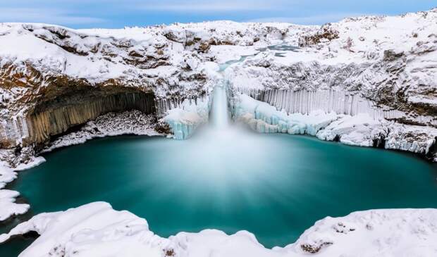 Водопад Альдейярфосс в Исландии. Фото - Джереми Стивенс (США), одно из призовых мест в категории "вода" дикая природа, лучшие снимки, лучшие фотографии, победители конкурса, фотографии природы, фотоконкурс, фотоконкурсы. природа