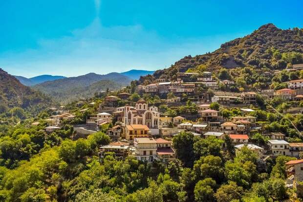 Cyprus, Moutoullas, Village, Mountain, Landscape