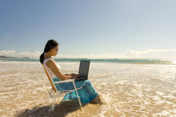 Woman Working Outdoor