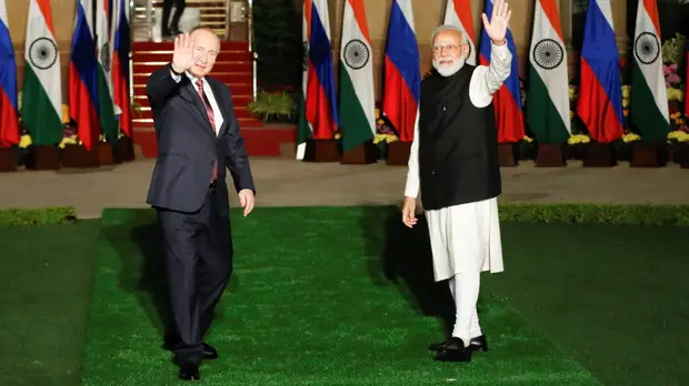 Путин отметил сотрудничество России и Индии в сфере энергетики и высоких технологий