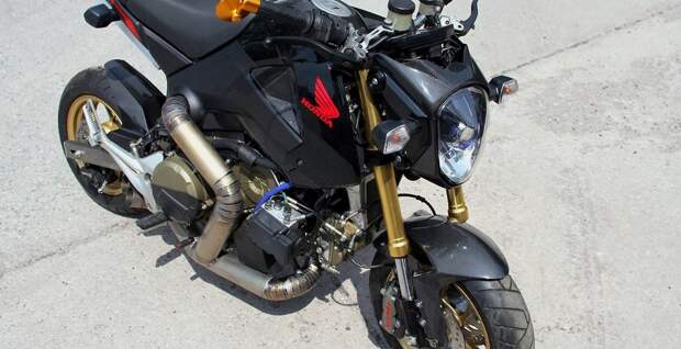 Заряженная версия японского мотоцикла Honda Grom