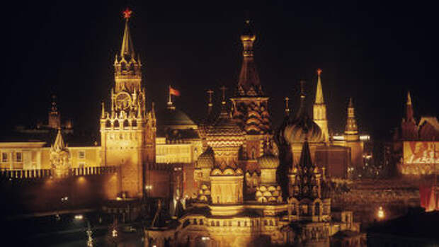 Вид на Московский Кремль